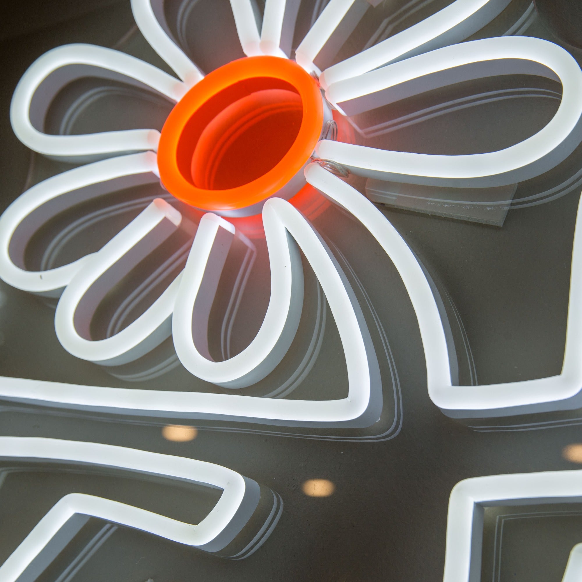 Flower Head, YP x Keith Haring, signe en néon LED